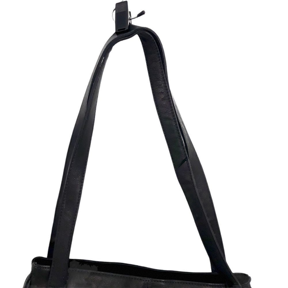 Cassis Genuine Leather Black Shoulder Bag Braided‎ - Picture 12 of 17